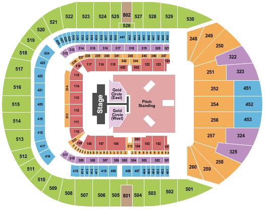 Tottenham Hotspur New Stadium Post Malone Seating Chart